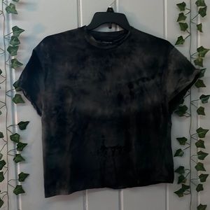 Black and dark grey, tie dye shirt! Size M